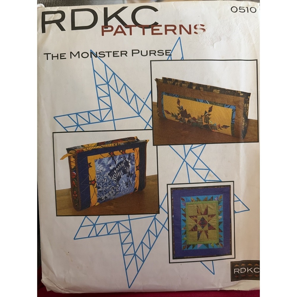 RDKC Sewing Pattern 0510 The Monster Purse HGTV Simply Quilts Rachel DK Clark
